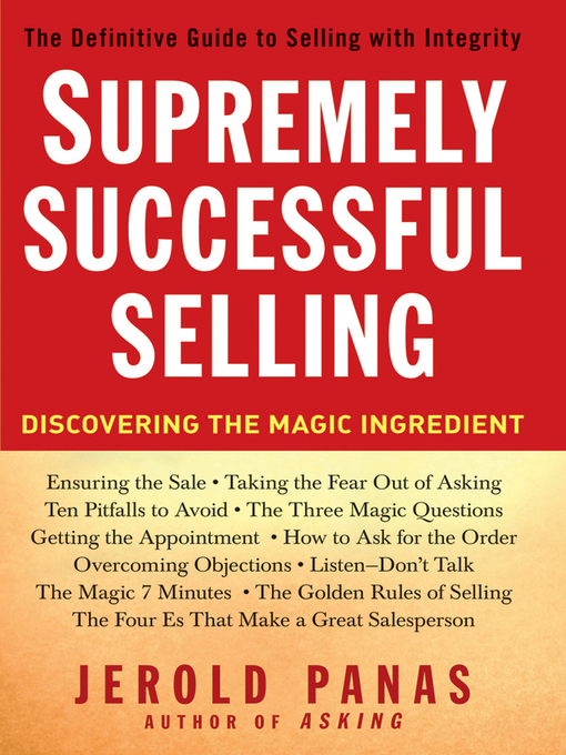 Title details for Supremely Successful Selling by Jerold Panas - Available